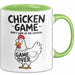 Sarkistisches Huhn Tasse Geschenk Lustige Geschenkidee Spruch Hühnerspiel Schau Nicht Auf Das Huhn Grün Trendation