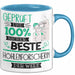 Beste Höhlenforscherin Der Welt Tasse Geschenk für Eine Höhlenforscherin Geprüft Und Sicher Geschenkidee Geburtstag Weihnachten Blau Trendation