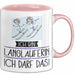 Geschenk für Langläuferin Tasse Lustige Geschenkidee Geburtstag Ich Bin Langläuferin Ich Darf Das Rosa Trendation