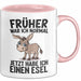 Esel Tier Tasse Geschenk Lustige Geschenkidee Spruch Früher War Ich Normal Jetzt Habe Ich Einen Esel Rosa Trendation