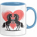 Pferd Tier Herz Tasse Geschenk Lustige Geschenkidee Spruch Blau Trendation