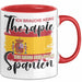 Spanier Tasse Geschenk Ich Brauche Keine Therapie Ich Muss Nur Nach Spanien Geschenkidee Kaffee-Becher Rot Trendation