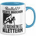 Kletterin Tasse Geschenk Frauen Ballett Echte Mädchen Gehen Klettern Blau Trendation