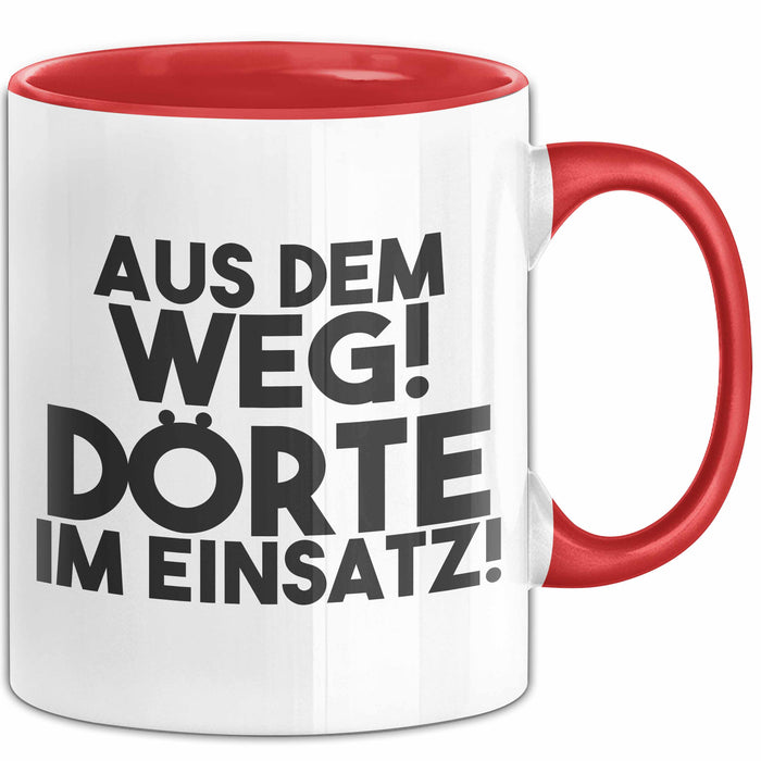 Doerte Tasse Aus Dem Weg! Doerte Im Einsatz! Geschenk