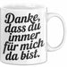 Freundschaft Tasse Geschenk Danke Dass Du Immer Da Bist Geschenkidee Weiß Trendation