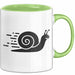 Schnelle Schnecke Tasse Geschenk Lustige Geschenkidee Spruch Grün Trendation