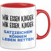 Deutschlehrer Unterricht Tasse Geschenk Lustige Geschenkidee Spruch Wir Essen Kinder Rot Trendation