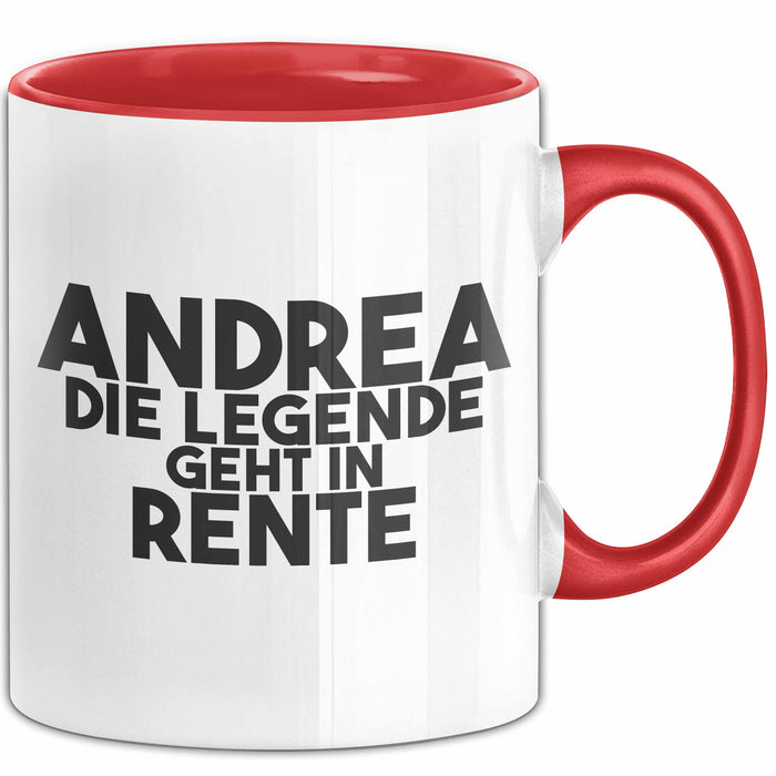 Andrea Tasse Andrea – Die Legende Geht In Rente Geschenk