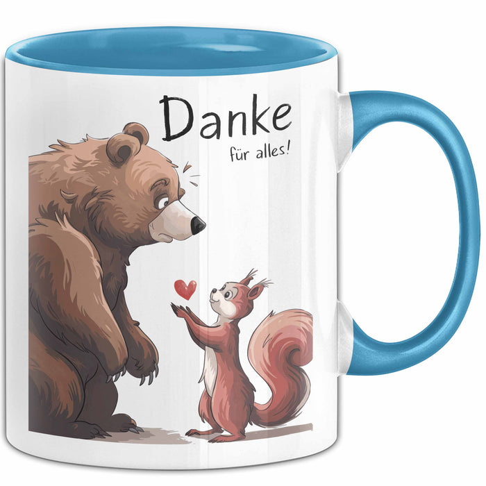Lehrer Wertschätzung Danke Tasse Geschenk Lustige Geschenkidee Spruch Danke Für Alles Blau Trendation
