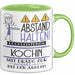 Köchin Tasse Geschenk Lustig Abstand Halten Hochleistungs-Köchin Mit Drang Zur Perfektion Bei Der Arbeit Grün Trendation