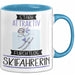 Skifahrerin Tasse Geschenk Becher Stark Attraktiv Furchtlos Skifahrerin Lustige Geschenkidee Blau Trendation