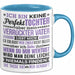 Lustige Tasse Geschenk Tochter Verrückter Vater Witziger Spruch Blau Trendation