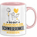 Schwiegeronkel Geschenk Tasse So Gut Kann Nur Ein Schwiegeronkel Aussehen Geschenkidee Kaffee-Becher Rosa Trendation