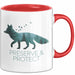 Fuchs Tierliebhaber Tasse Geschenk Lustige Geschenkidee Spruch Bewahren & Schützen Rot Trendation