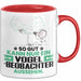 Vogelbeobachter Geschenk Tasse So Gut Kann Nur Ein Vogelbeobachter Aussehen Geschenkidee Kaffee-Becher Rot Trendation