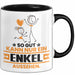 Enkel Geschenk Tasse So Gut Kann Nur Ein Enkel Aussehen Geschenkidee Kaffee-Becher Schwarz Trendation