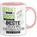 Beste Trekking-Enthusiastin Der Welt Tasse Geschenk für Eine Trekking-Enthusiastin Geprüft Und Sicher Geschenkidee Geburtstag Weihnachten Rosa Trendation