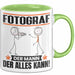 Fotograf Tasse Geschenk für Fotograf Der Mann Der Alles Kann Geschenkidee zum Geburtstag Grün Trendation