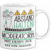 Moderatorin Tasse Geschenk Lustig Abstand Halten Hochleistungs-Moderatorin Mit Drang Zur Perfektion Bei Der Arbeit Weiß Trendation