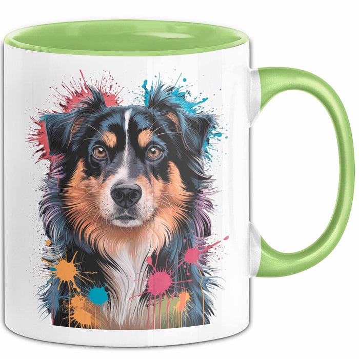 Appenzeller Sennenhund Hund Tasse Geschenk Lustige Geschenkidee Spruch Grün Trendation