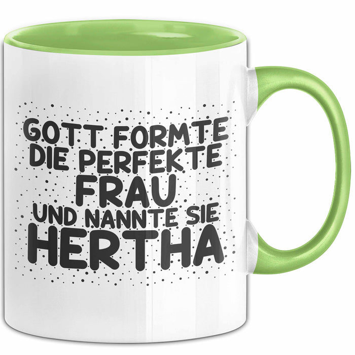 Hertha Tasse Gott Formte Die Perfekte Frau Und Nannte Sie Hertha Geschenk