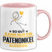 Patenonkel Geschenk Tasse So Gut Kann Nur Ein Patenonkel Aussehen Geschenkidee Kaffee-Becher Rosa Trendation