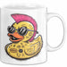 Quietscheente Tier Tasse Geschenk Lustige Geschenkidee Spruch Punk Ente Entenküken Weiß Trendation