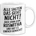 Roswitha Tasse Geschenk Alle Sagten Das Geht Nicht Aber Dann Kam Roswitha Und Hat Es Einfach Gemacht Geschenkidee Becher mit Name Weiß Trendation