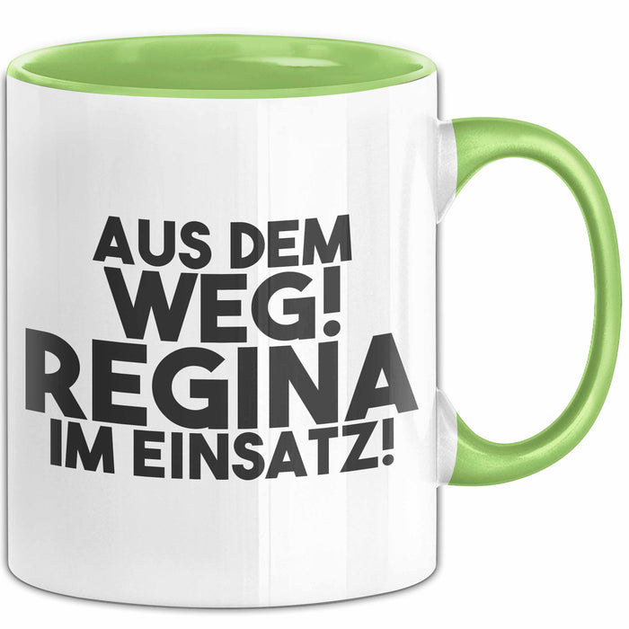 Regina Tasse Aus Dem Weg! Regina Im Einsatz! Geschenk