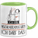Geschenk für Musikarrangeurin Tasse Lustige Geschenkidee Geburtstag Ich Bin Musikarrangeurin Ich Darf Das Grün Trendation
