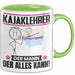 Kajaklehrer Tasse Geschenk für Kajaklehrer Der Mann Der Alles Kann Geschenkidee zum Geburtstag Grün Trendation
