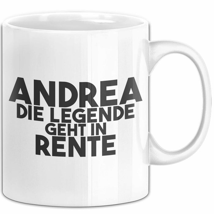 Andrea Tasse Andrea – Die Legende Geht In Rente Geschenk