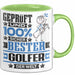 Golfer Geschenk Lustiger Spruch für Golfer Geschenkidee Bester Golfer Der Welt Grün Trendation