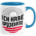 Polen Tasse Spruch Ich Habe Wyjebane Polska Geschenkdiee Kaffee-Becher Blau Trendation