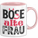 Böse Alte Frau Tasse Geschenk Lustiger Spruch Witzige Idee Rosa Trendation