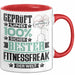 Fitnessfreak Geschenk Lustiger Spruch für Fitnessfreak Geschenkidee Bester Fitnessfreak Der Welt Rot Trendation