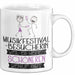 Musikfestival-Besucherin Weil Es Keinen Schöneren Beruf Gibt Tasse Geschenk für Eine Musikfestival-Besucherin Lustig Weiß Trendation
