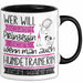 Hundetrainerin Tasse Geschenk Spruch Wer Will Schon Prinzessin Sein Wenn Man Auch Hundetrainerin Sein Kann Trendation