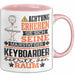 Keyboarder Geschenk Tasse Lustiger Spruch Erheben Sie Sich Der Keyboarder Betritt den Raum Rosa Trendation