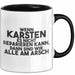 Karsten Tasse Wenn Karsten Nicht Repariert, Sind Wir Am Arsch Geschenk Schwarz Trendation