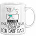 Geschenk für Katzenspielzeug-Designerin Tasse Lustige Geschenkidee Geburtstag Ich Bin Katzenspielzeug-Designerin Ich Darf Das Weiß Trendation