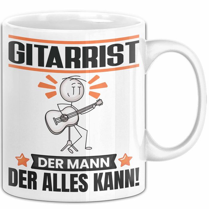 Gitarrist Tasse Geschenk für Gitarrist Der Mann Der Alles Kann Geschenkidee zum Geburtstag Weiß Trendation