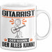 Gitarrist Tasse Geschenk für Gitarrist Der Mann Der Alles Kann Geschenkidee zum Geburtstag Weiß Trendation