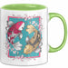 Koi-Fisch-Liebhaber Tasse Geschenk Koifische Grün Trendation