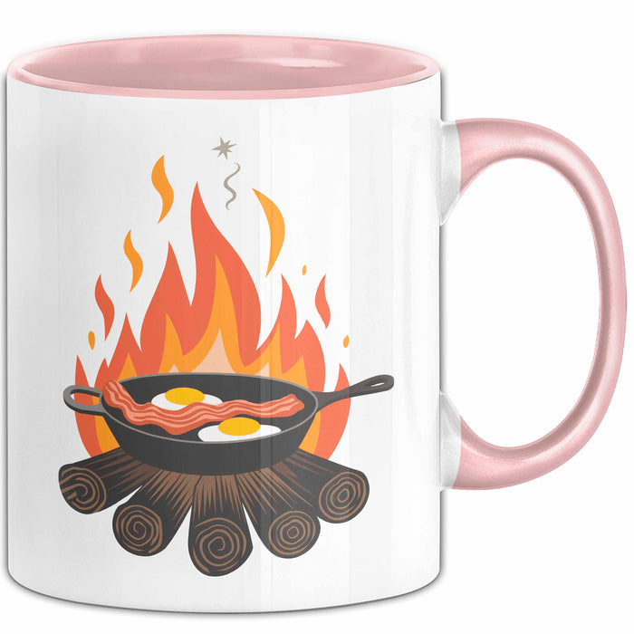 Camping Koch Tasse Geschenkidee für Outdoor Koch Liebhaber Rosa Trendation
