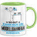 Modellbahnfan Geschenk Tasse So Gut Kann Nur Ein Modellbahnfan Aussehen Geschenkidee Kaffee-Becher Grün Trendation