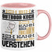 Outdoor-Koch Geschenk Kaffee-Tasse Geschenkidee für Outdoor-Koch Ich Bin Outdoor-Koch Ich Kann Es Dir Erklären Jedoch Nicht Für Dich Verstehen Spruch Lustig Rosa Trendation