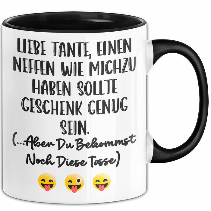 Tante Neffe Tasse Geschenk Lustige Geschenkidee Spruch Trendation