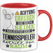 Tennisspieler Geschenk Tasse Lustiger Spruch Erheben Sie Sich Der Tennisspieler Betritt den Raum Rot Trendation