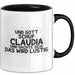 Claudia Tasse Und Gott Schuf Claudia Und Dachte Sich: Das Wird Lustig Schwarz Trendation